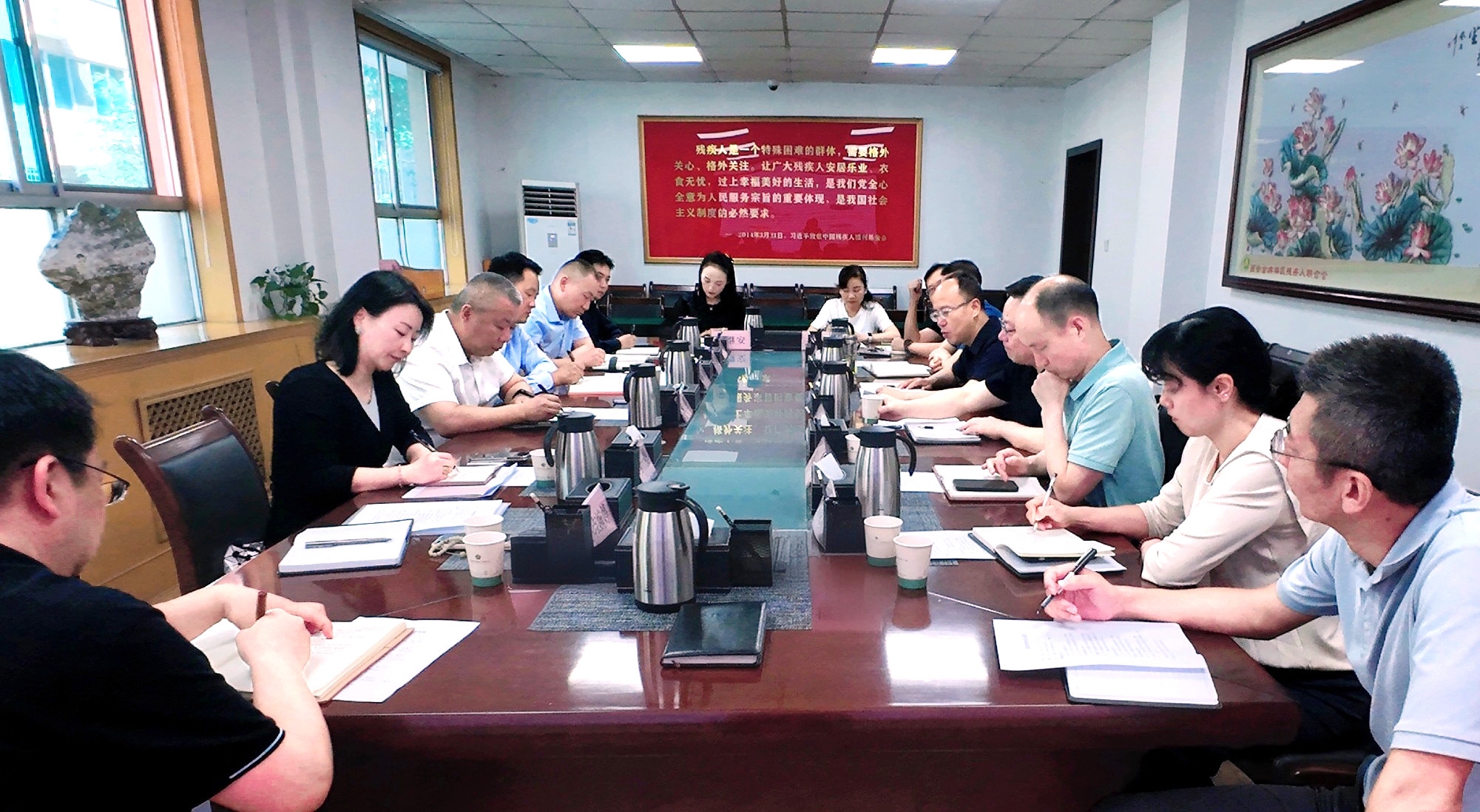 强盛一行赴西安市残疾人联合会开展专题调研——共商残疾人康复养老事业生长，，，探索科技助残服务新模式